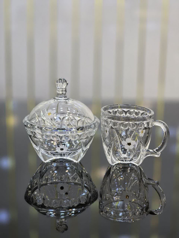 سرویس پذیرایی کاتانا مدل گل شکوفه طلایی