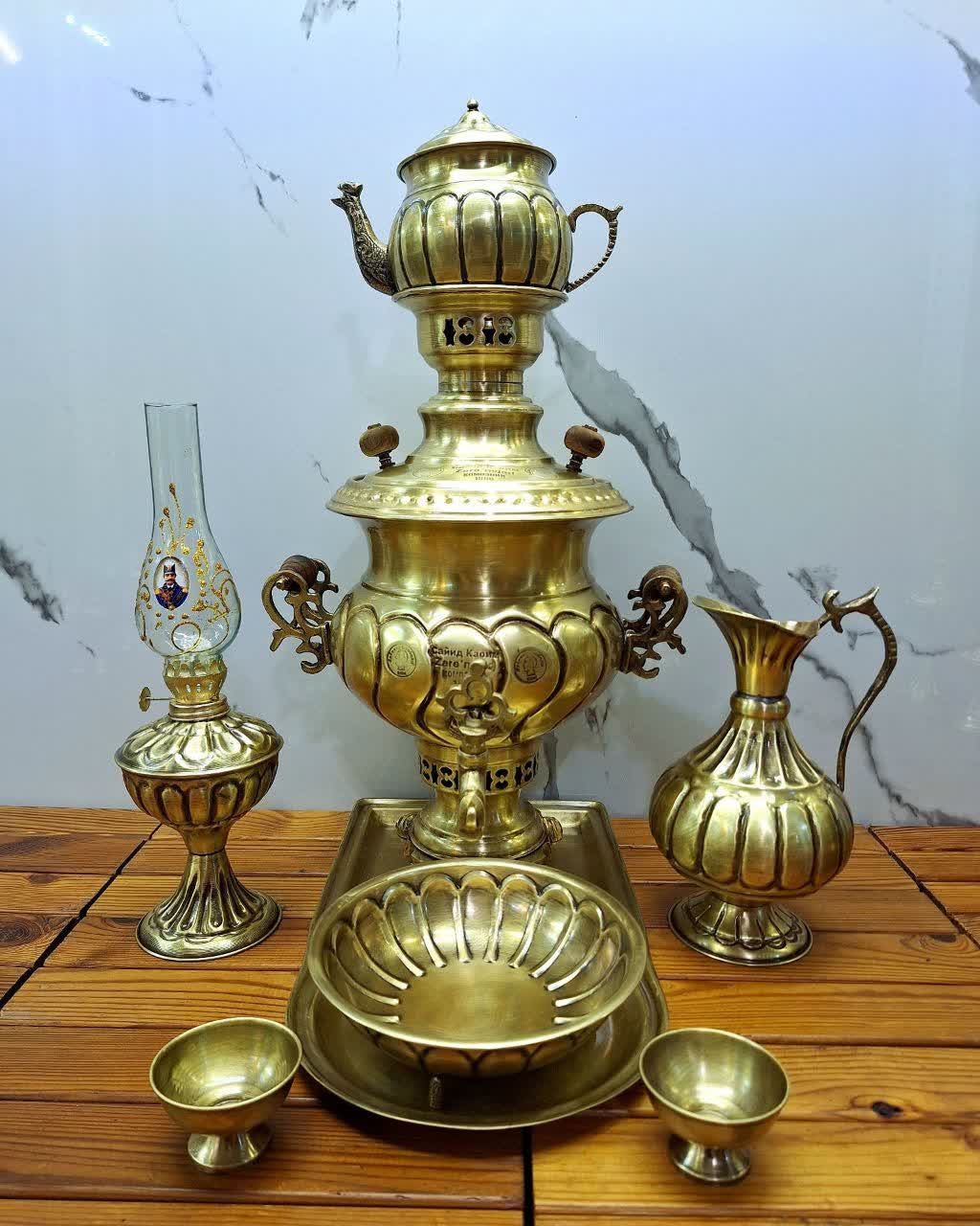 سماور دکوری برنجی کد ۴