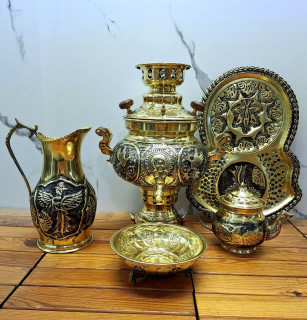 سماور دکوری برنجی کد ۹